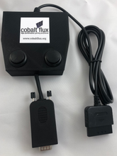 Laden Sie das Bild in den Galerie-Viewer, Cobalt Flux PlayStation Control box Connect to Sony Play Station and Play Dance Dance Revolution on PS1 and PS2